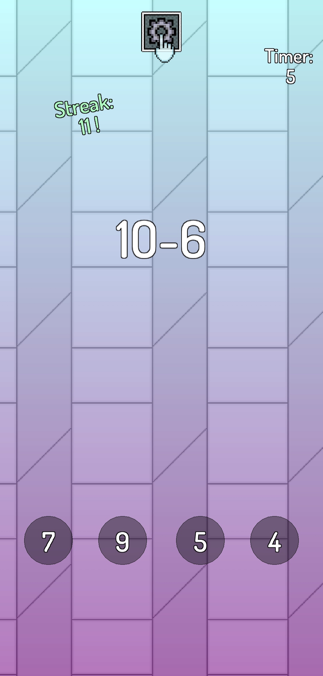 MathBlitz gameplay screenshot